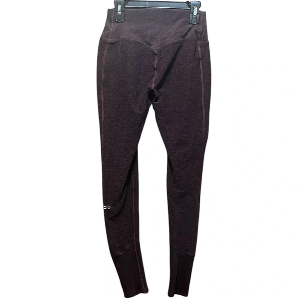 Alo Yoga High-Waist Lounge Legging in Oxblood Heather Size Small